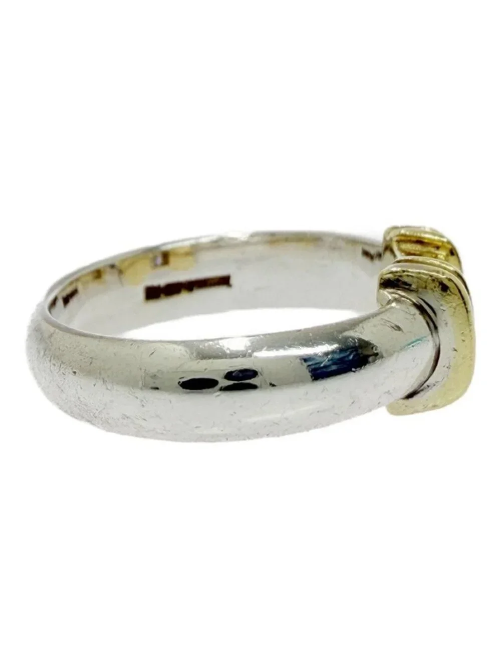 Tiffany & Co Silver Gold Stacking Bands Ring